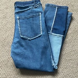 Wild Fable slim straight patchwork jeans